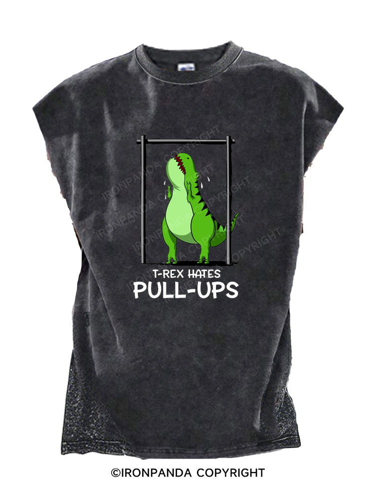 T-Rex Hates Pull-Ups Cut Off Tank