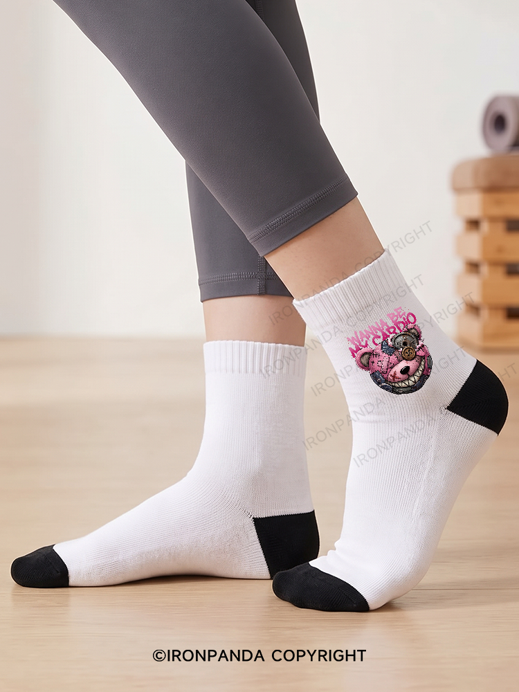 WANNA BE MY CARDIO Crew Socks