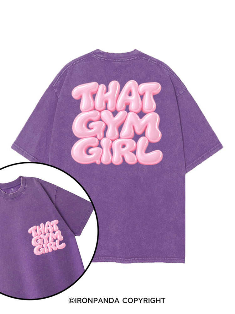 THAT GYM GIRL PINK STYLE printed Gym Shirt
