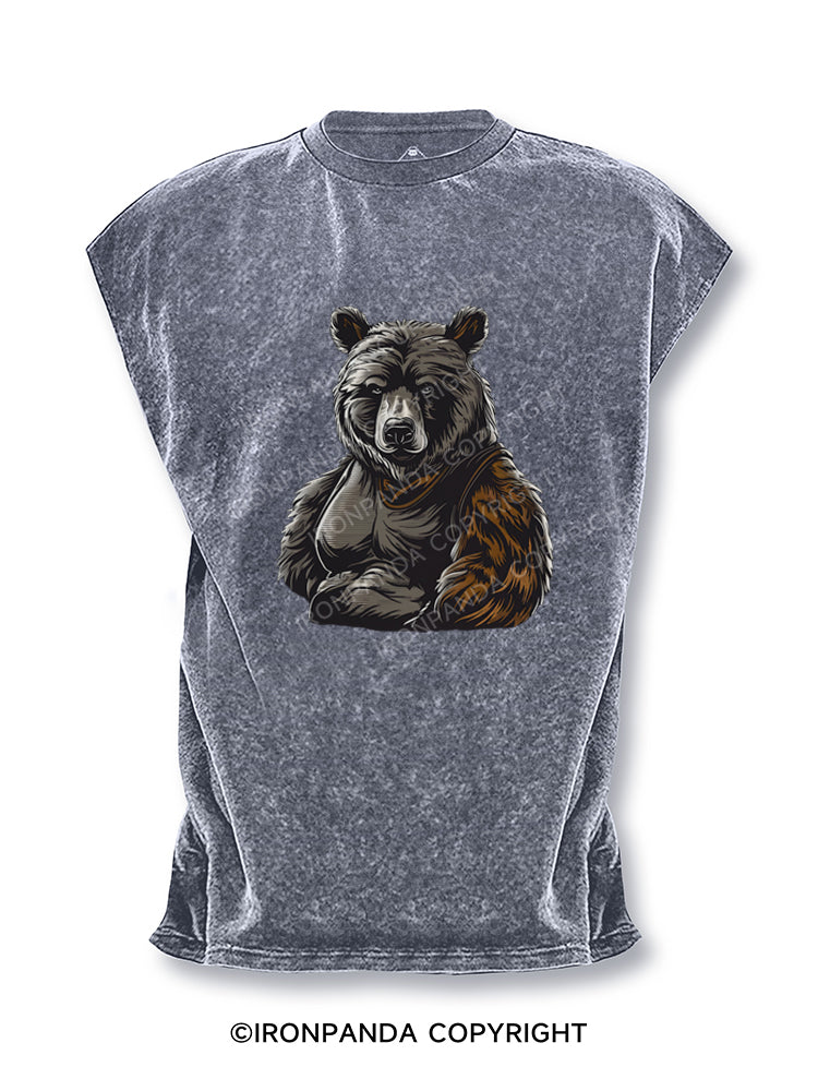 Burly Bear Cut Off Tank
