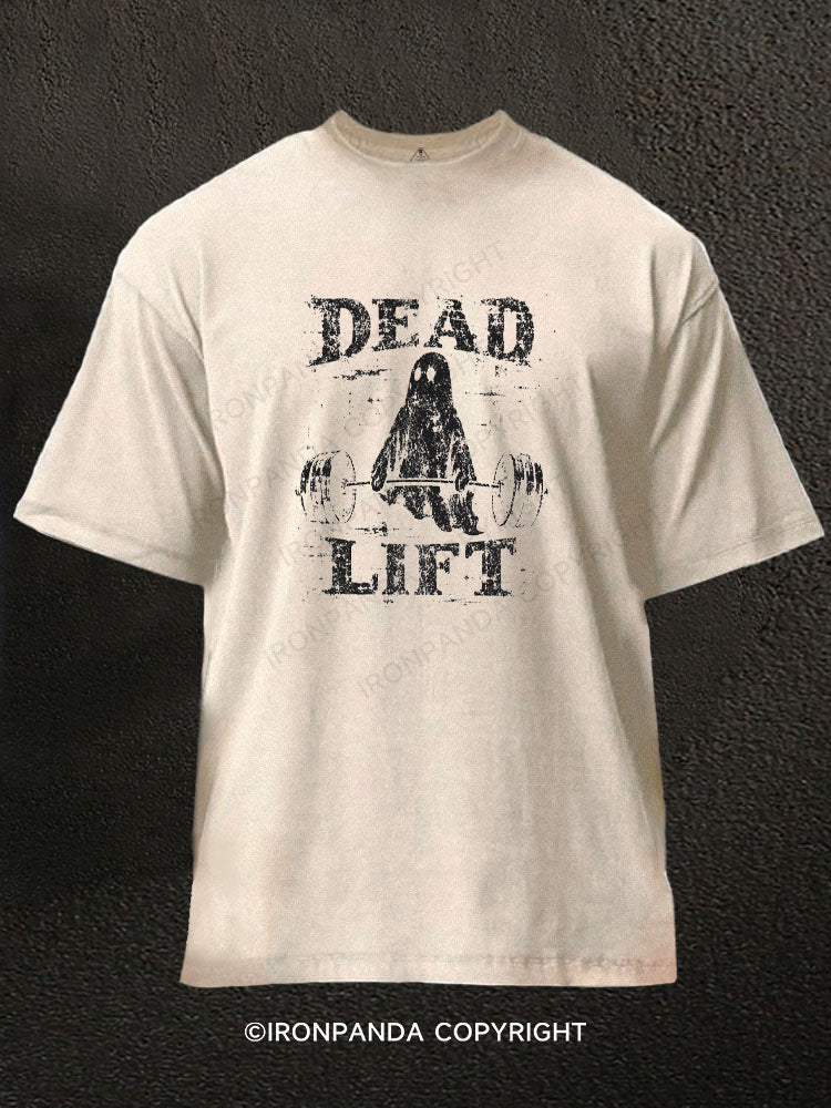 Dead Lift Spooky Season Washed Gym Shirt