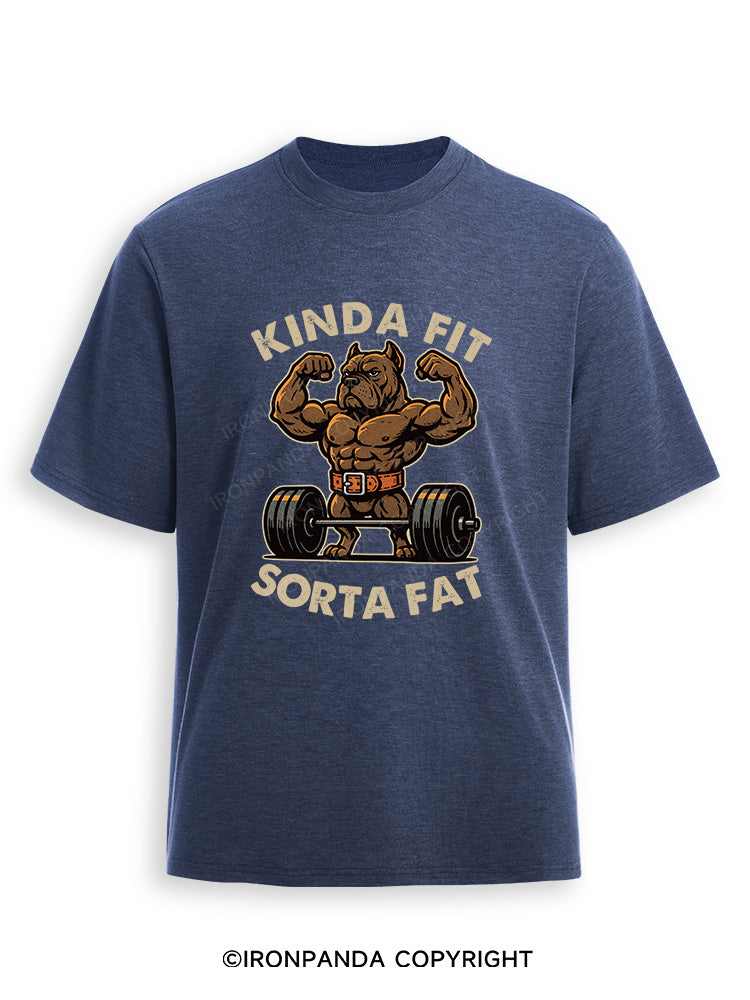 KINDA FIT SORTA FAT DOG Ultra Soft Heather T-Shirt