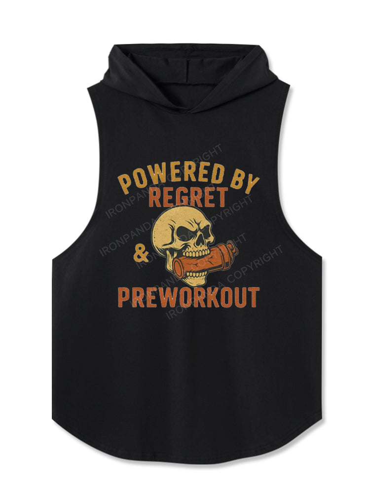 Powered by Regret & Preworkout Hooded Tank