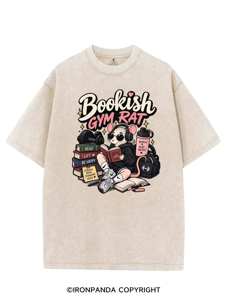 BOOKISH GYM RAT VINTAGE GYM SHIRT