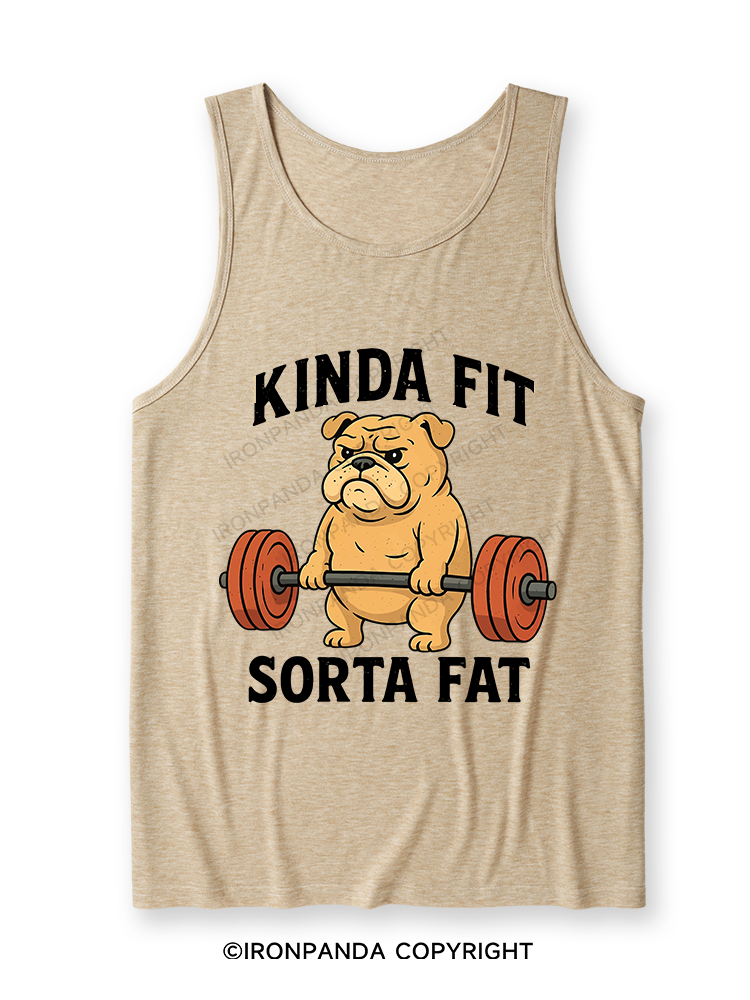 Kinda Fit Sorta Fat Dog New Ultra Soft Heather Tank