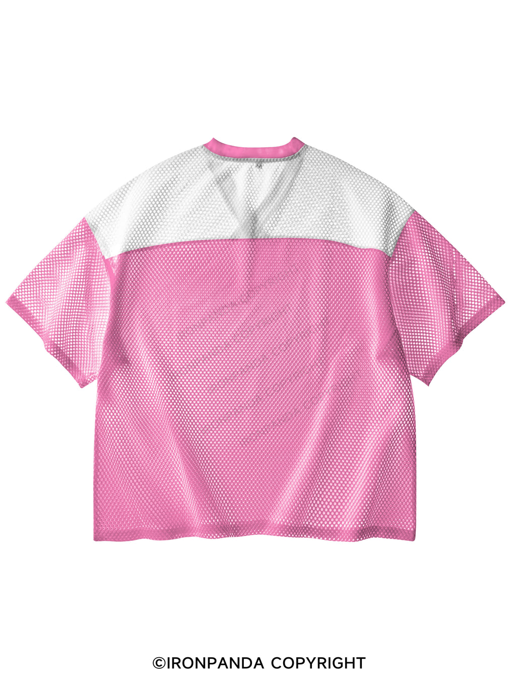 SHHH NO ONE CARES V-Neck Open Hole Mesh Top