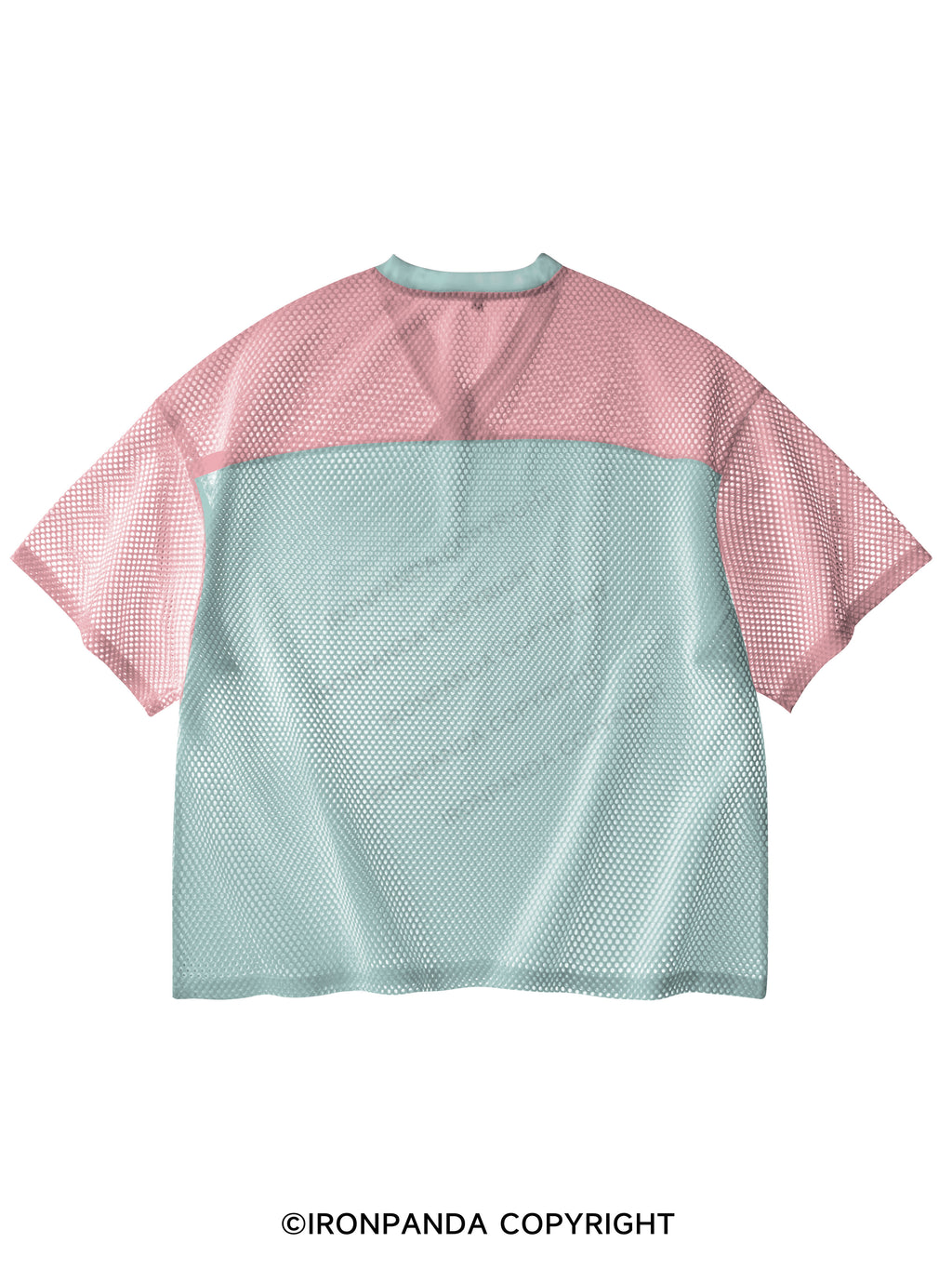 I'm Literally Just A Girl V-Neck Open Hole Mesh Top