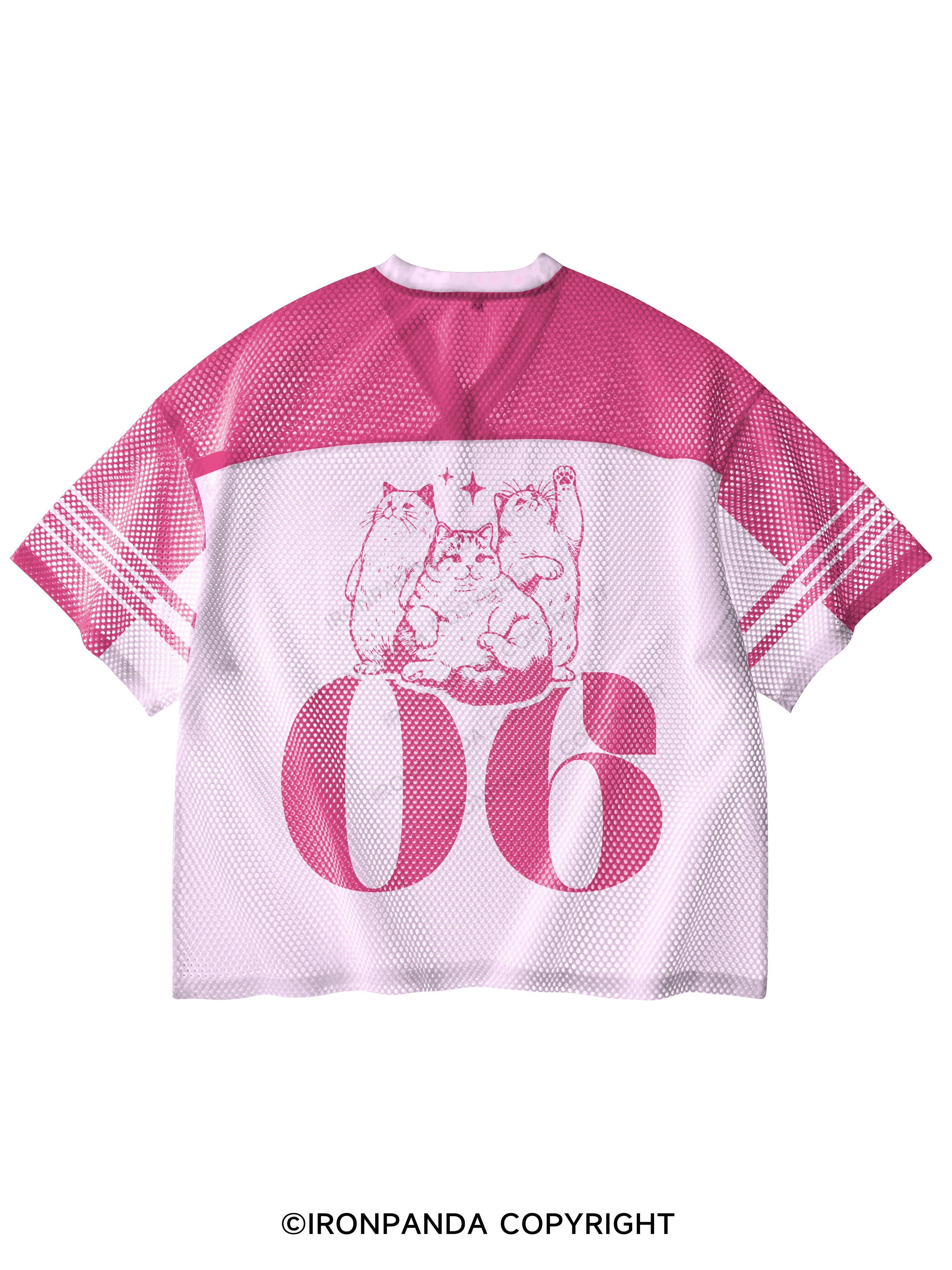 chonk V-Neck Open Hole Mesh Top