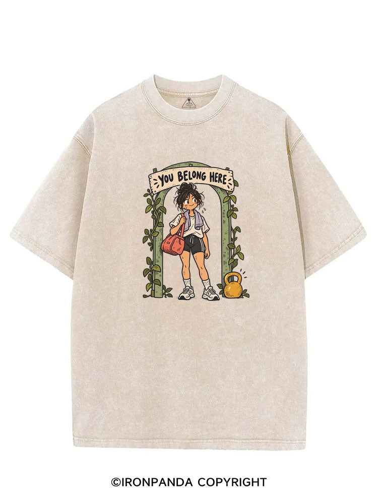 You Belong Here VINTAGE GYM SHIRT