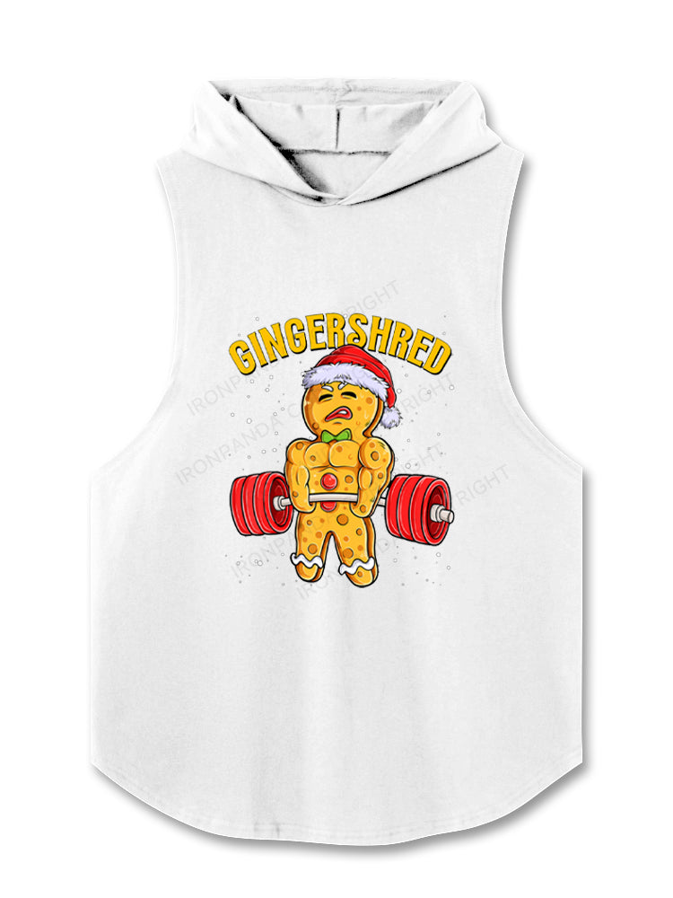 Gingershred Funny Gingerbread Man Hooded Tank