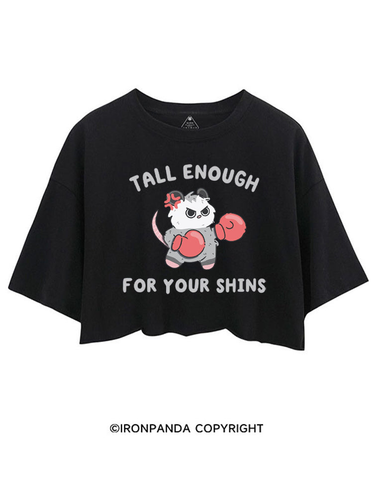 Tall Enough For Your Shins Possum CROP TOPS