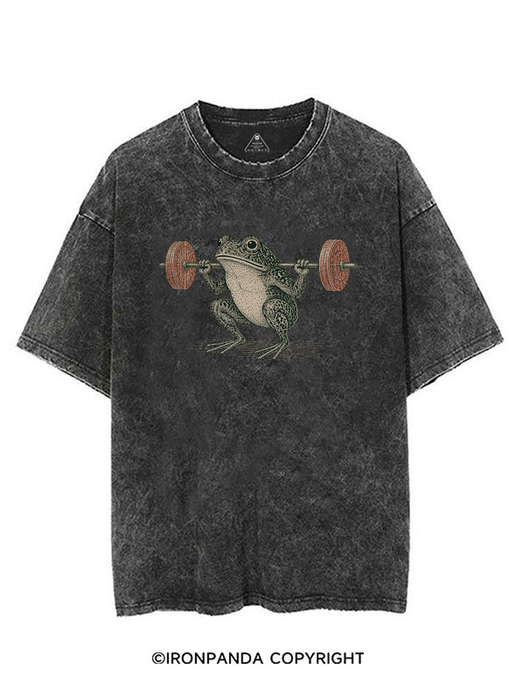 Frog Gym Japanese Ukiyo-E Style VINTAGE GYM SHIRT