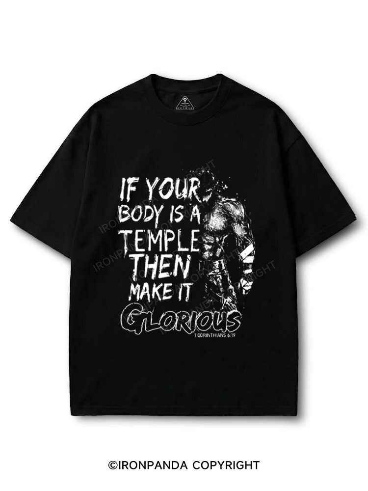 IF YOUR BODY IS A TEMPLE THEN MAKE ITGLORIOUS COTTON PUMP COVER