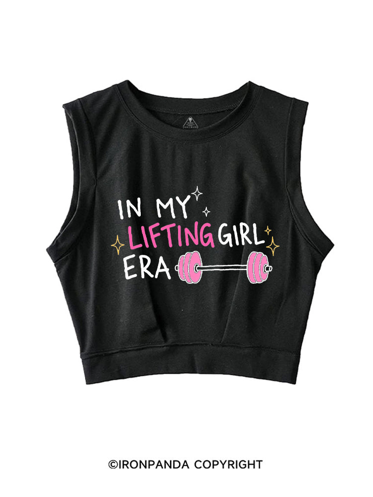IN MY LIFTING GIRL ERA SLEEVELESS CROP TOPS