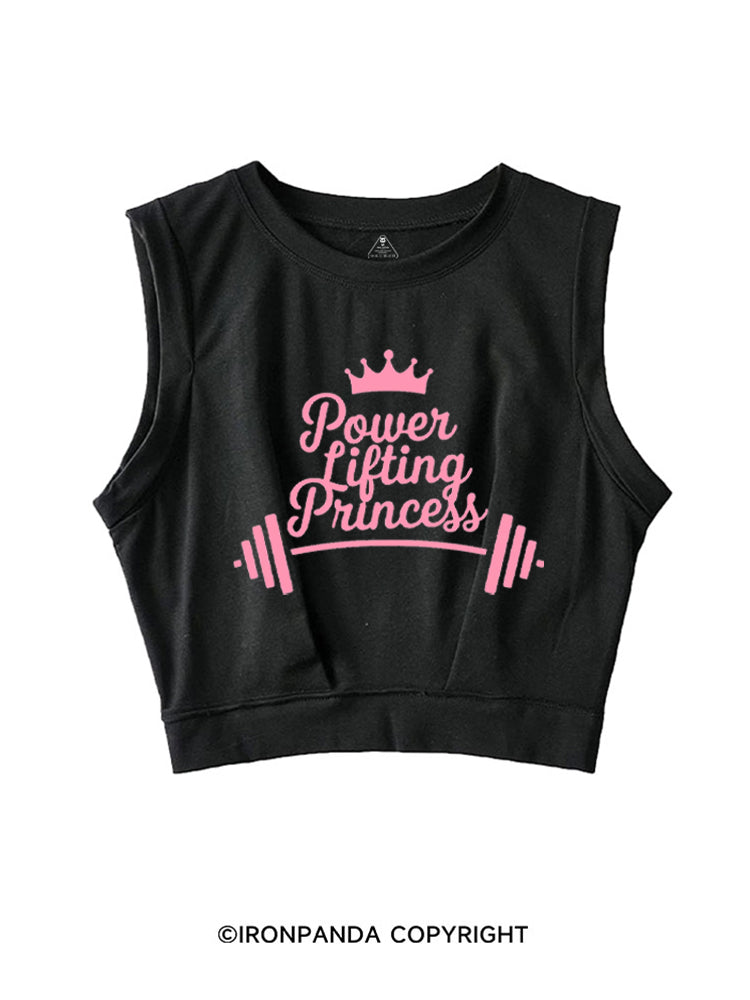 Powerlifting Princess! SLEEVELESS CROP TOPS