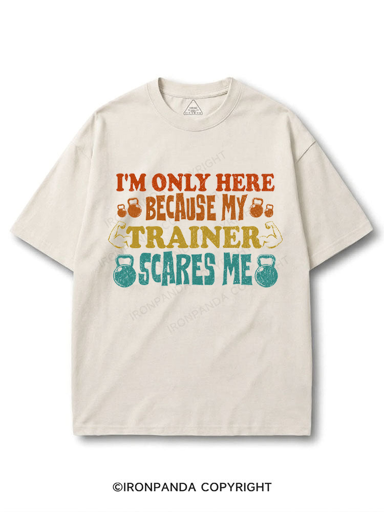 I'M ONLY HERE BECAUSE MY TRAINER SCARES ME COTTON PUMP COVER