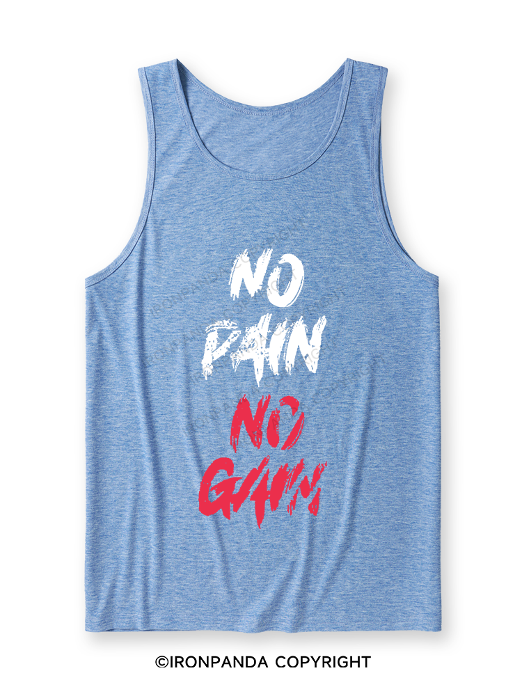 NO PAIN NO GAIN Ultra Soft Heather Tank