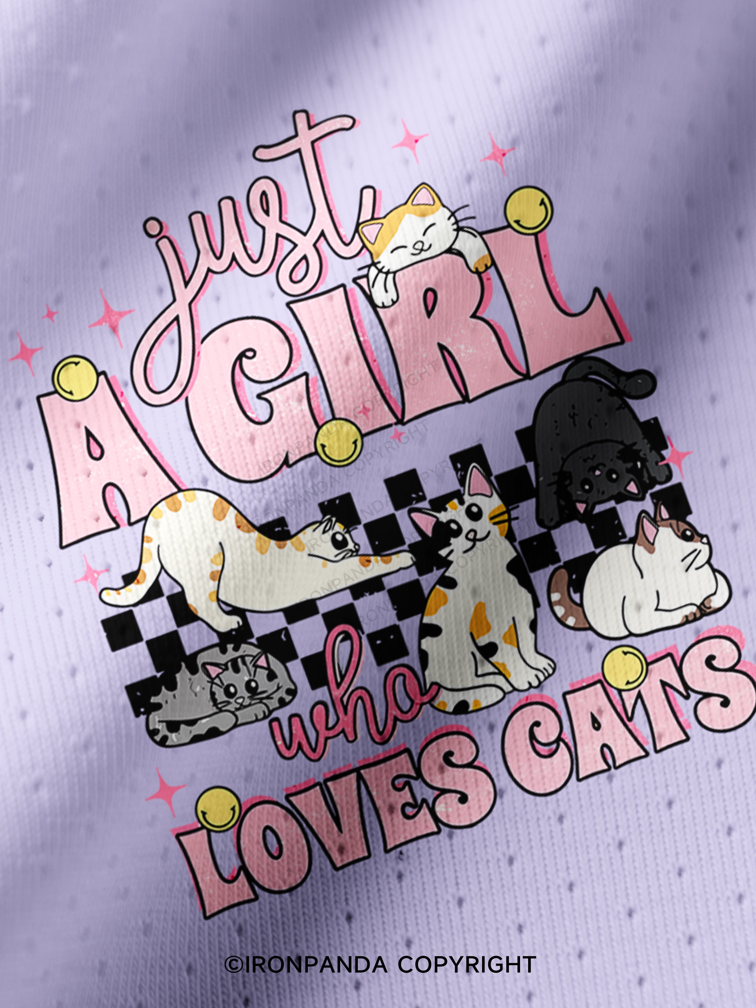 Just A Girl Who Loves Cats Pro Mesh Jersey