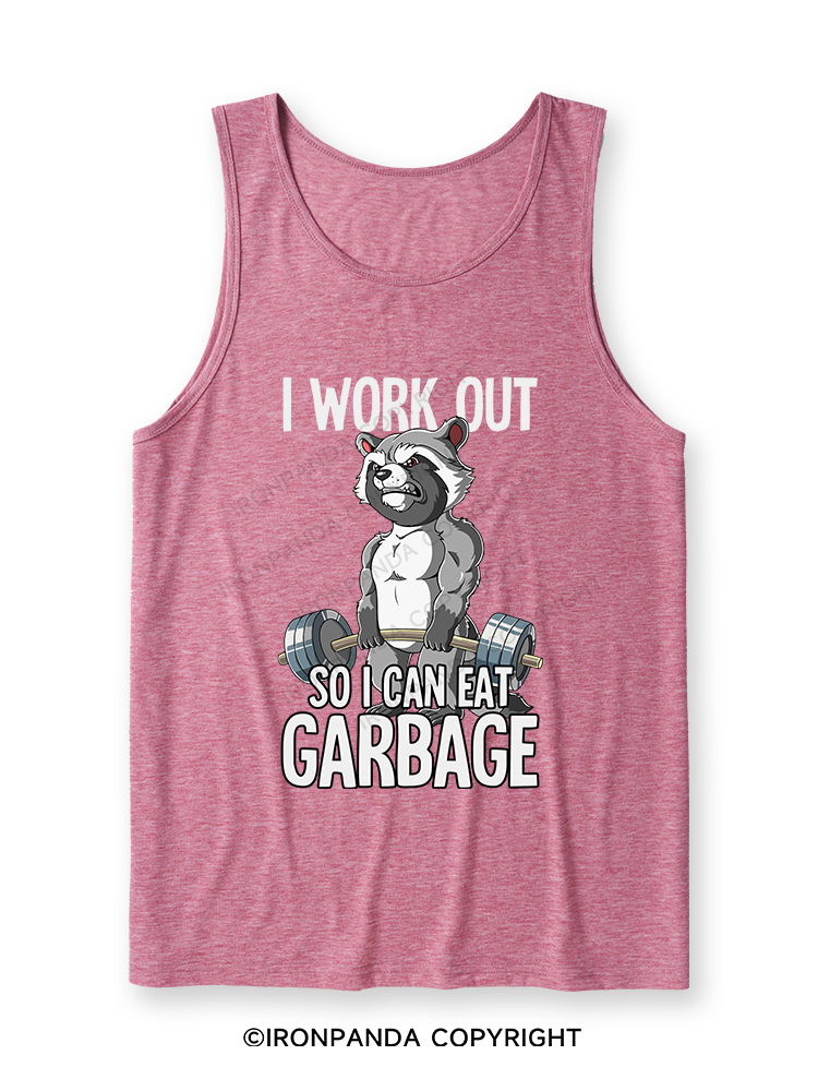 I workout so I can eat garbage Ultra Soft Heather Tank