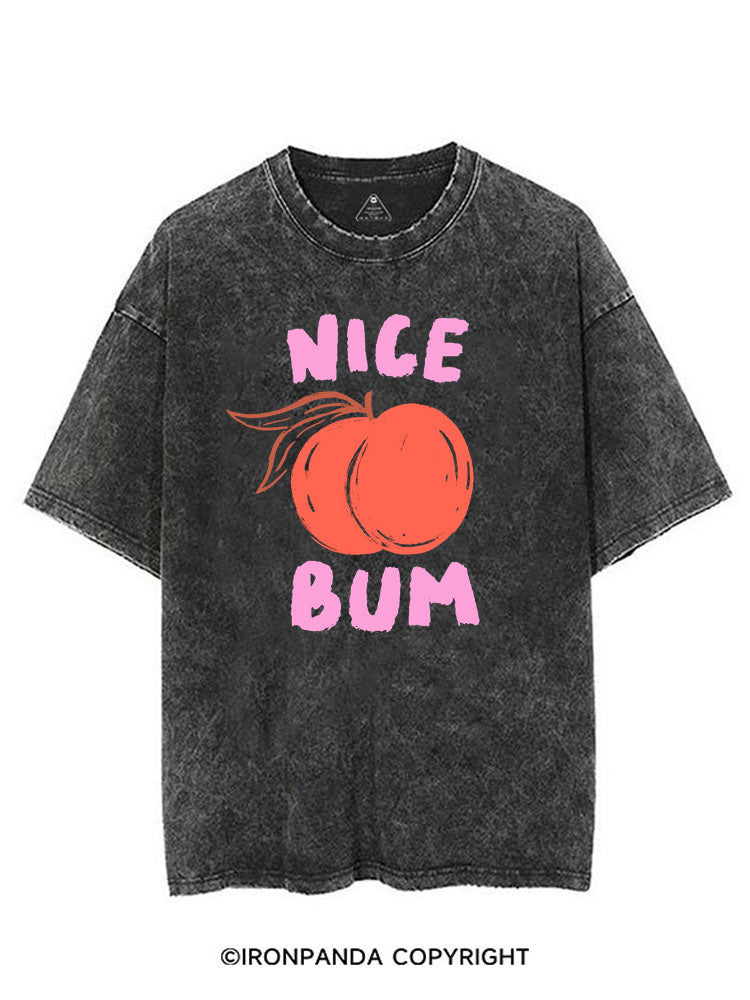 NICE BUM PEACHY VINTAGE GYM SHIRT