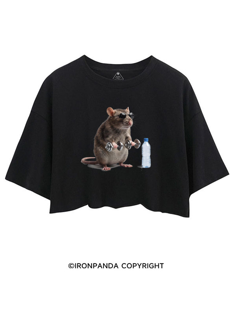 Funny Gym Rat CROP TOPS