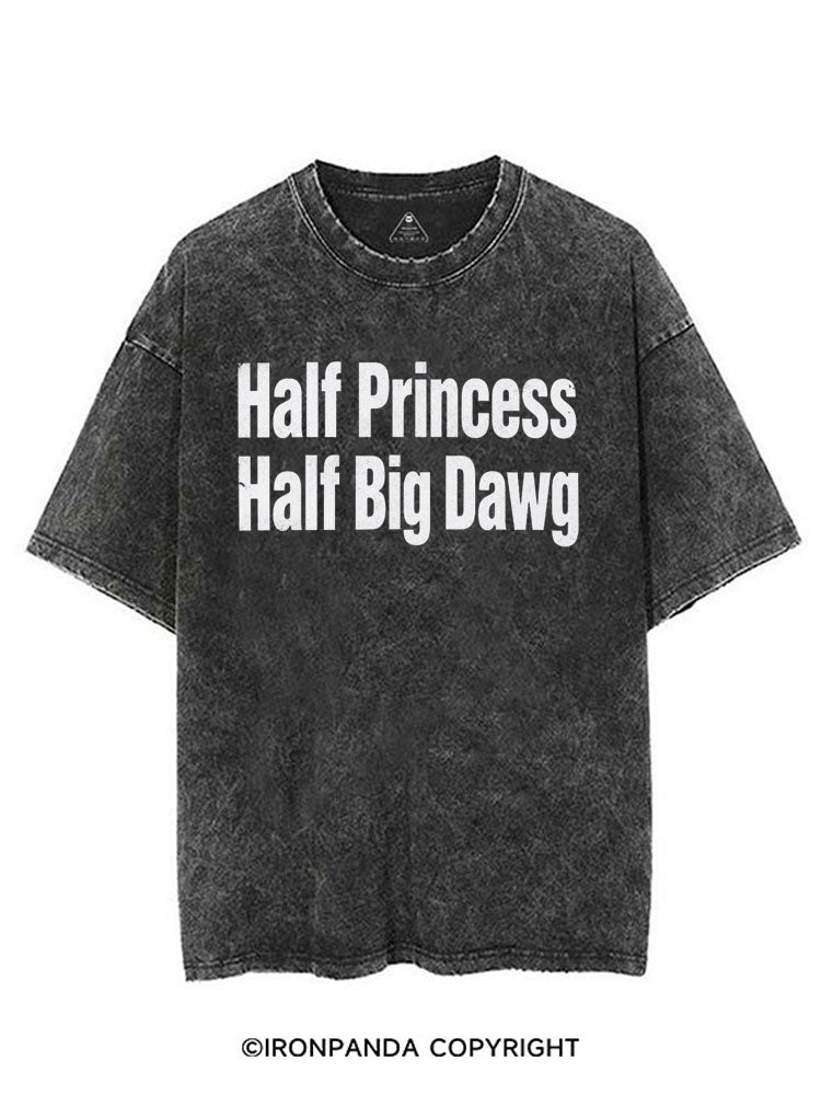 Half Princess Half Big Dawg VINTAGE GYM SHIRT