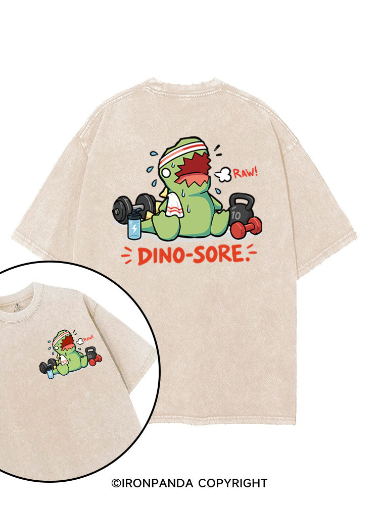 RAW! DINO-SORE printed Gym Shirt