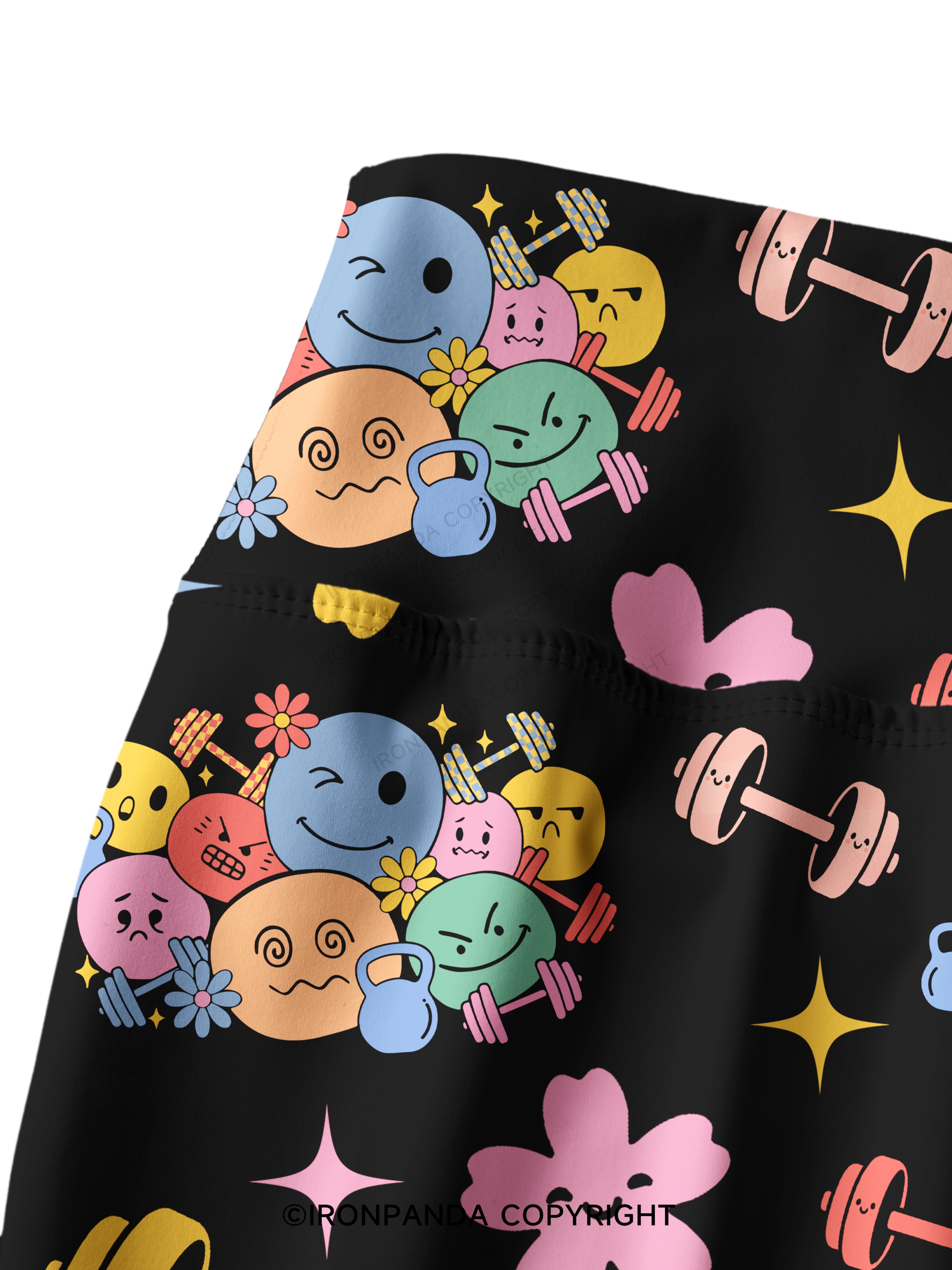 Groovy Mood Gym Printed Yoga Pants