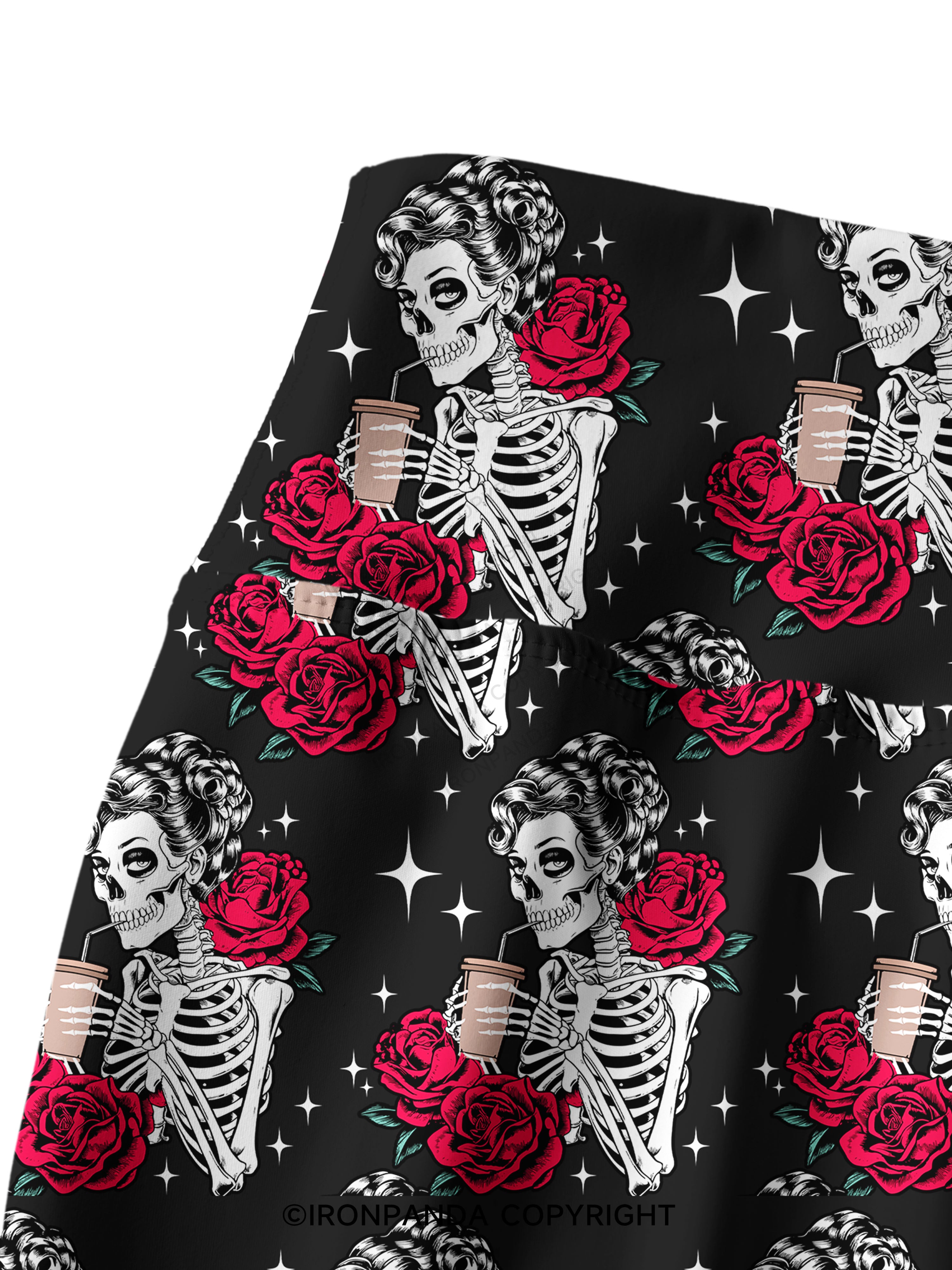 GO AWAY I'M INTROVERTING Printed Yoga Pants