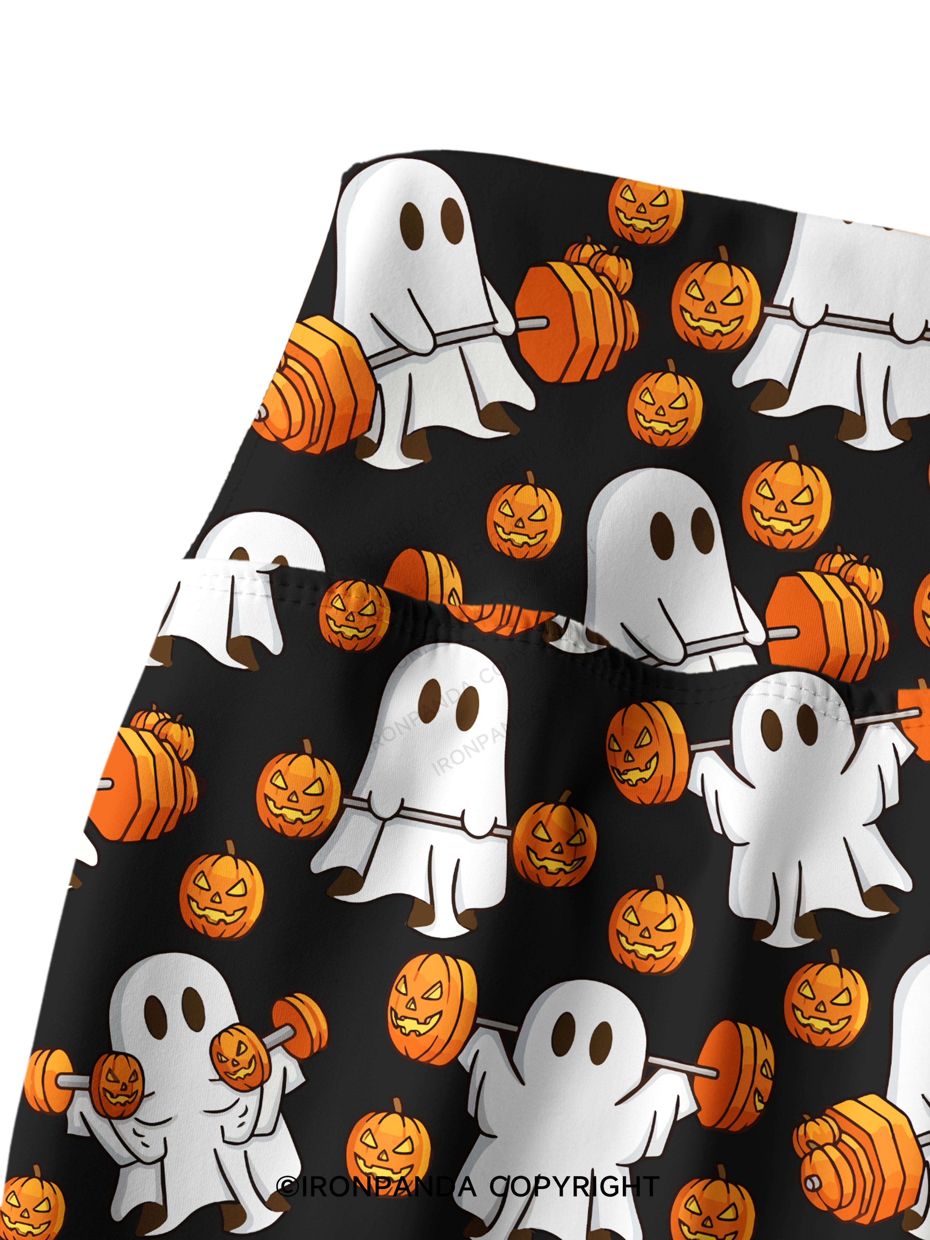 WEIGHT LIFTING GHOSTS FUNNY FITNESS Printed Yoga Pants