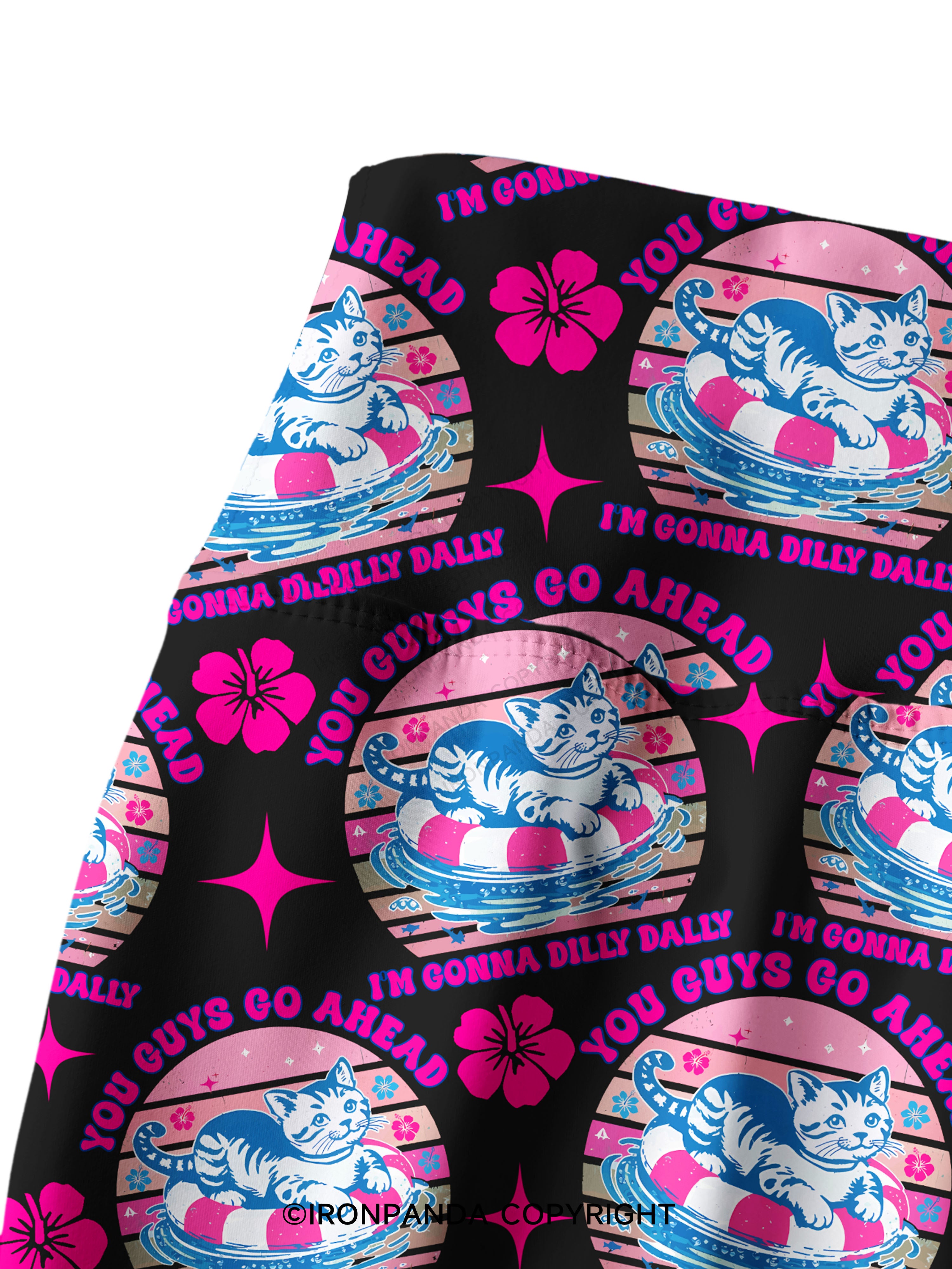 YOU GUYS GO AHEAD I'M GONNA DILLY DALLY Printed Yoga Pants