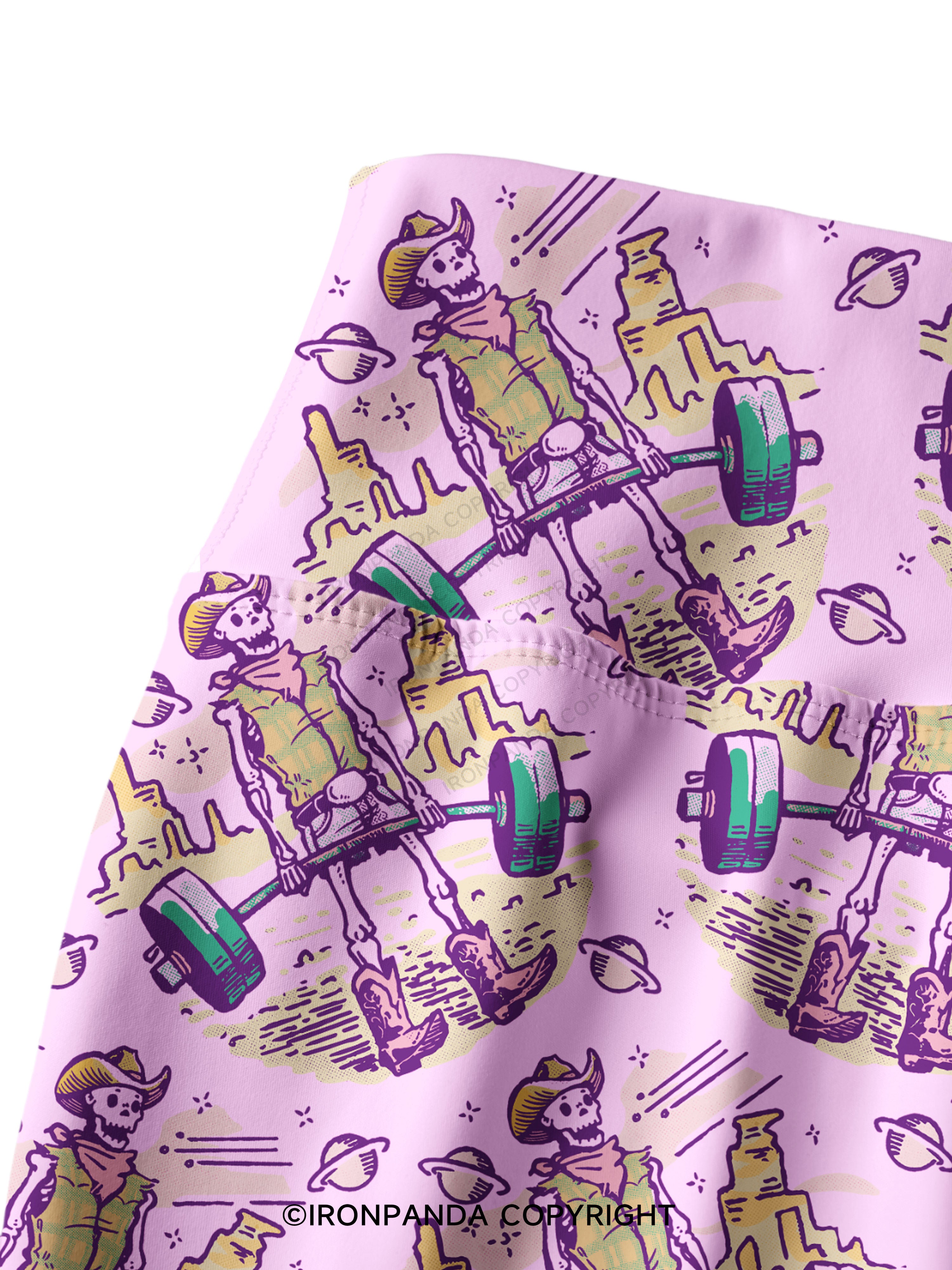 deadlift funny gym Printed Yoga Pants