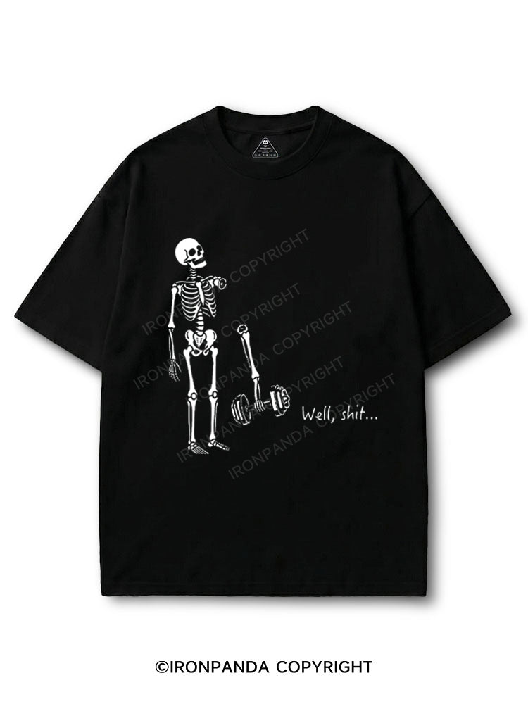 Well Shit Funny Skeleton COTTON PUMP COVER
