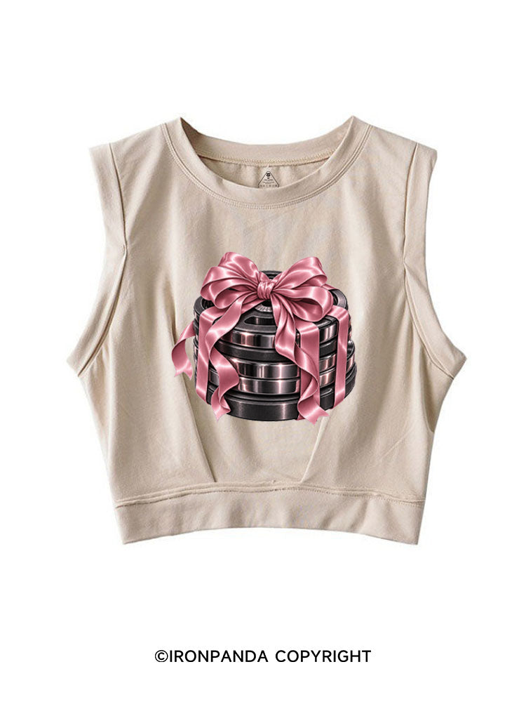 GIFTED GAINS SLEEVELESS CROP TOPS
