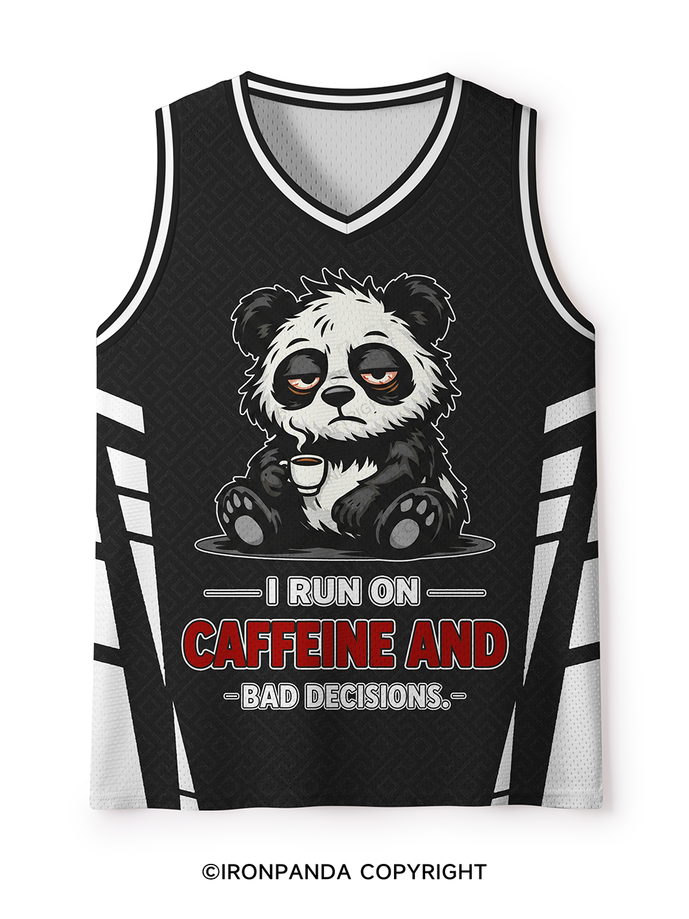 I RUN ON CAFFEINE AND BAD DECISIONS Mesh Tank Top