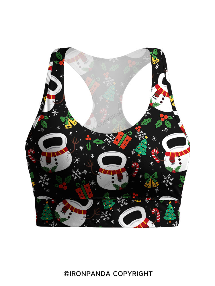 Frosty Kettlebell Racerback Sports Bra