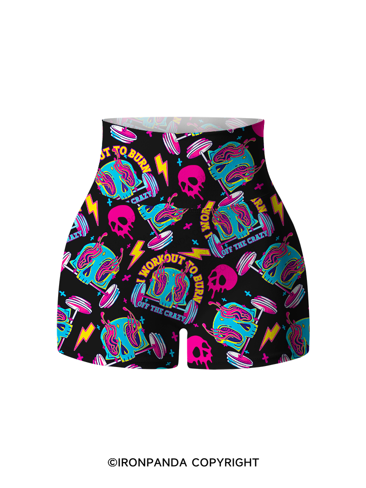 I Workout To Burn Off The Crazy Printed Yoga Shorts