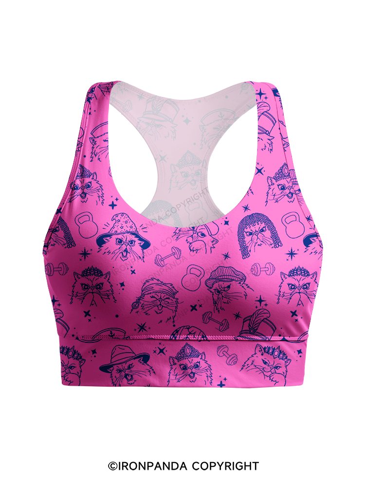 FITNESS COOL CATS Racerback Sports Bra