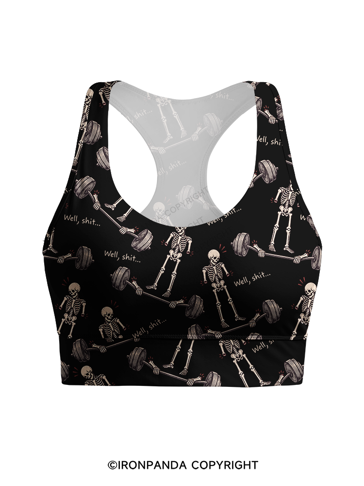Well Shit Racerback Sports Bra