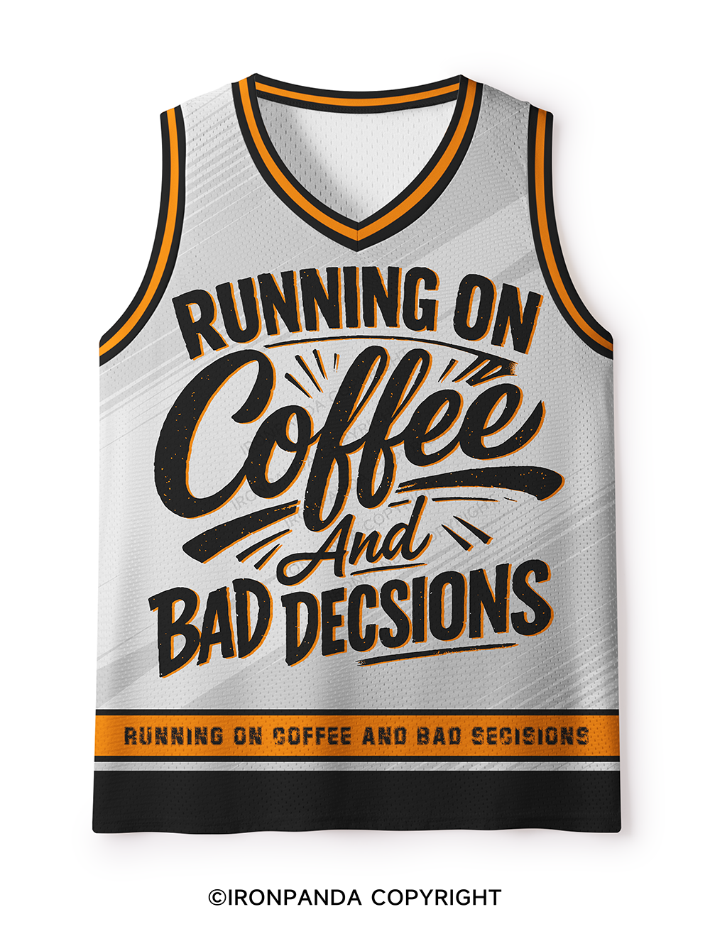 Running On Coffee And Bad Decisions Mesh Tank Top