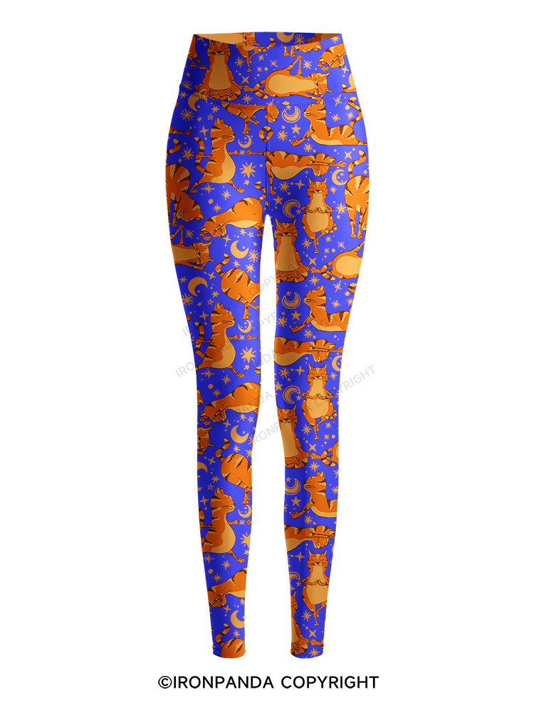 Yoga cats Printed Yoga Pants