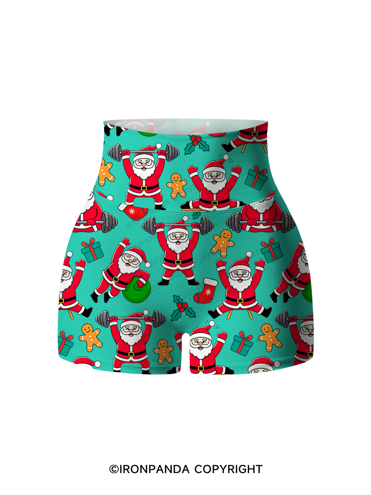 Santa Fitness Collection Printed Yoga Shorts