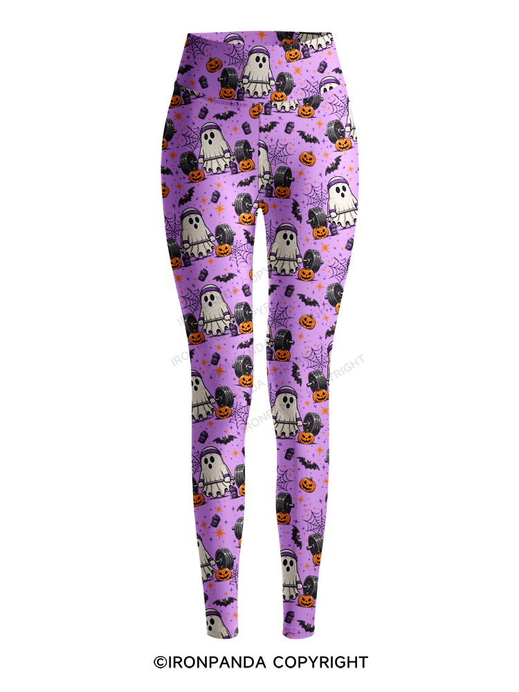 Creep It Lifting Ghost Printed Yoga Pants