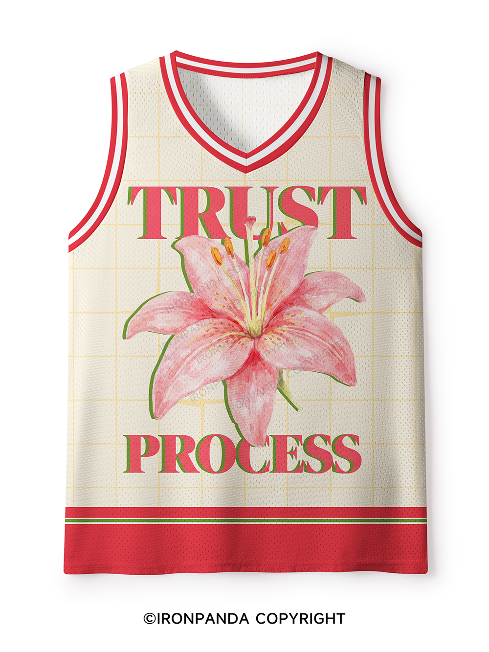 TRUST THE PROCESS GYM Mesh Tank Top