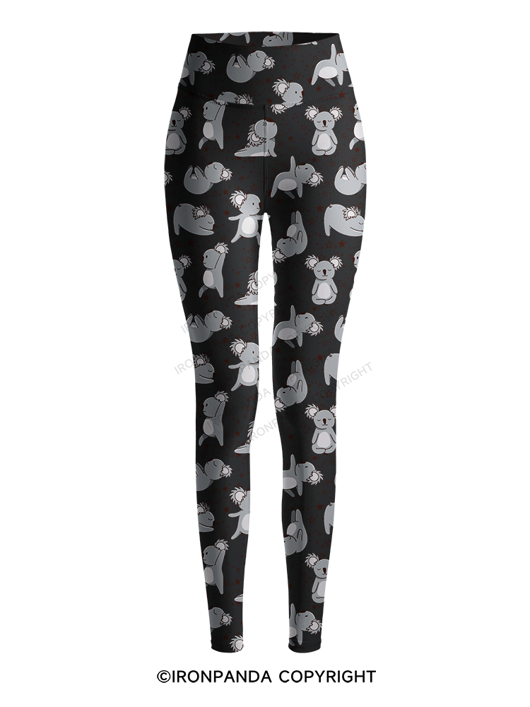YOGA KOALAS Printed Yoga Pants