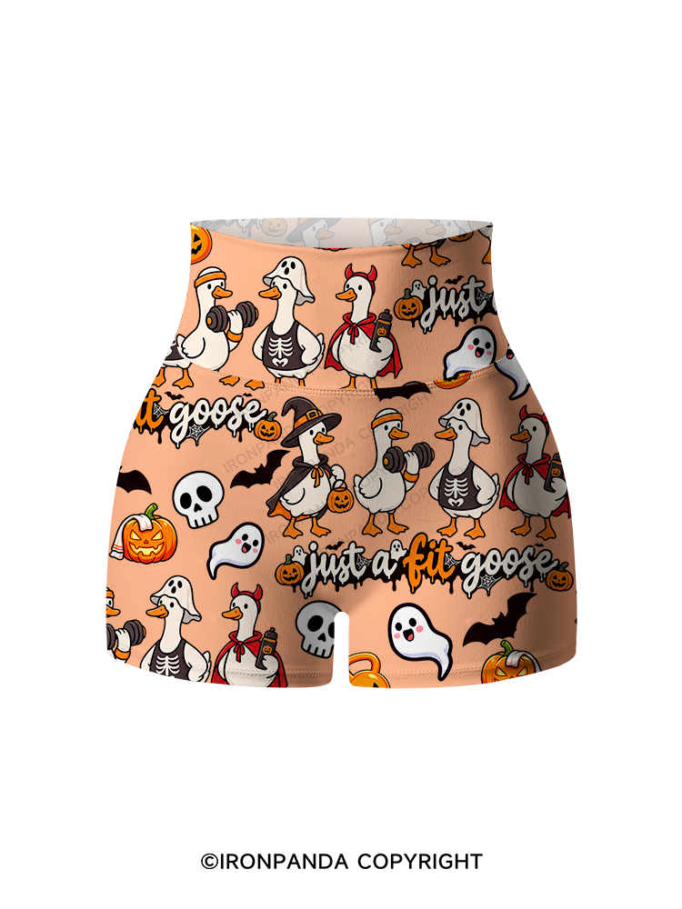 Just a Fit Goose Printed Yoga Shorts