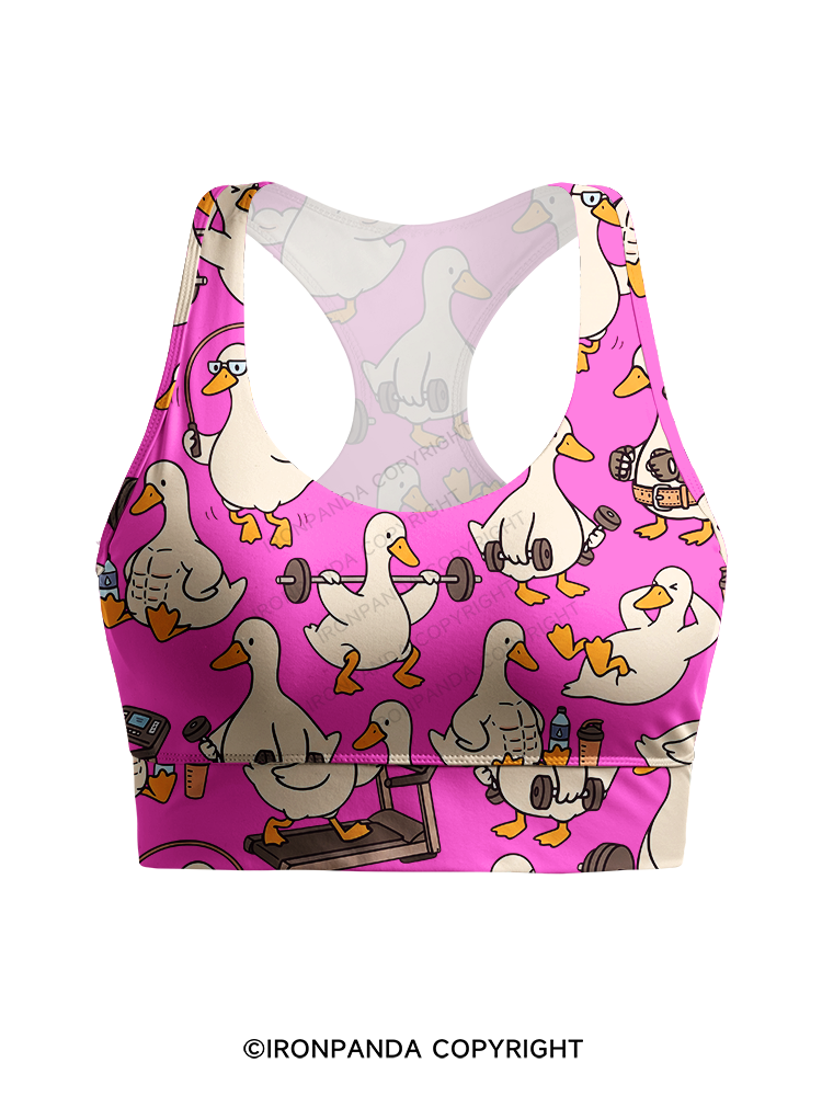 Quack Gym Racerback Sports Bra
