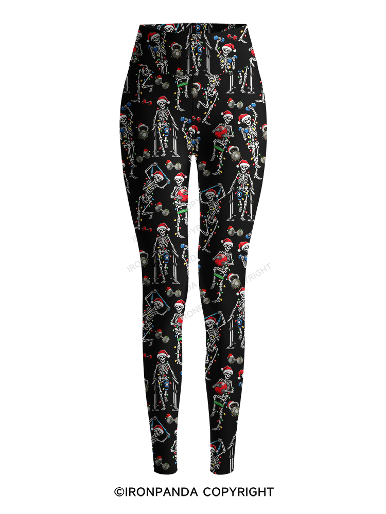 Funny Skeleton Printed Yoga Pants