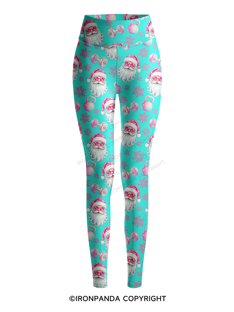MACARON FITNESS SANTA CLAUS Yoga Printed Yoga Pants