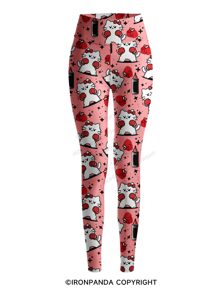 Tall Enough For Your Shins Printed Yoga Pants